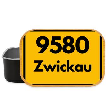 ALTE POSTLEITZAHL PLZ 9580 ZWICKAU SACHSEN DDR - Lunch Box - Schwarz - Vorne