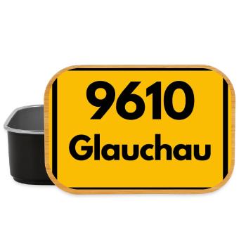 9610 ALTE POSTLEITZAHL PLZ SACHSEN GLAUCHAU DDR - Lunch Box - Schwarz - Vorne