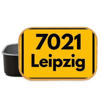 ALTE POSTLEITZAHL 7021 PLZ 04109 LEIPZIG SACHSEN  - Lunch Box - Schwarz - Vorne