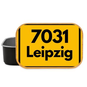 ALTE POSTLEITZAHL 7021 PLZ 04109 LEIPZIG SACHSEN - Lunch Box - Schwarz - Vorne