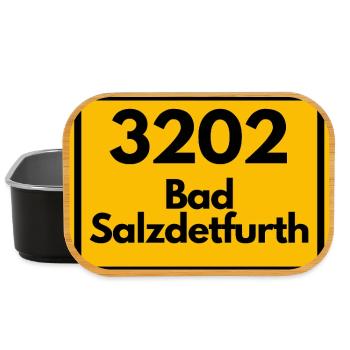 ALTE POSTLEITZAHL 3202 PLZ 31162 BAD SALZDETFURTH  - Lunch Box - Schwarz - Vorne