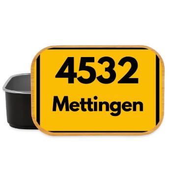 ALTE POSTLEITZAHL 4532 PLZ 49497 METTINGEN NRW - Lunch Box - Schwarz - Vorne