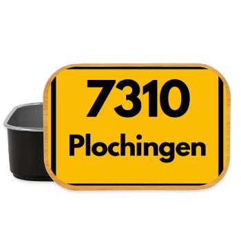 ALTE POSTLEITZAHL 7310 PLZ 73207 PLOCHINGEN BAWÜ - Lunch Box - Schwarz - Vorne