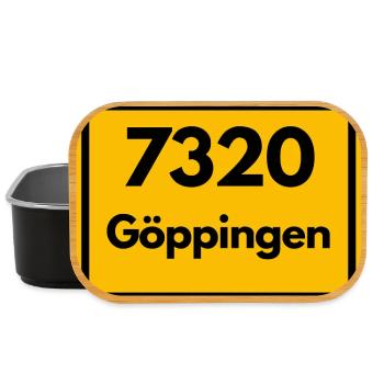 ALTE POSTLEITZAHL 7320 PLZ 73033 GÖPPINGEN BAWÜ BW - Lunch Box - Schwarz - Vorne