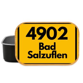 ALTE POSTLEITZAHL 4902 PLZ 32105 BAD SALZUFLEN NRW - Lunch Box - Schwarz - Vorne