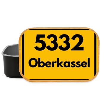 ALTE POSTLEITZAHL 5332 PLZ 53227 OBERKASSEL NRW - Lunch Box - Schwarz - Vorne