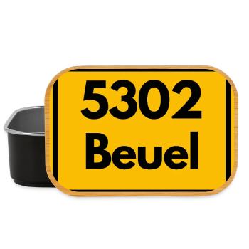 ALTE POSTLEITZAHL 5302 PLZ 53225 BEUEL NRW - Lunch Box - Schwarz - Vorne