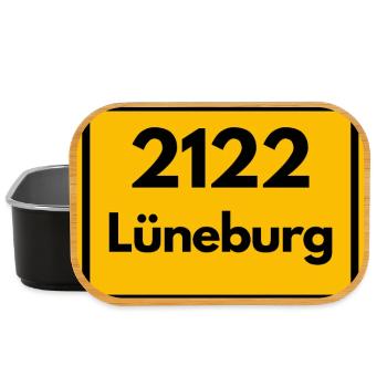 ALTE POSTLEITZAHL 2122 PLZ 21335 LÜNEBURG NIEDERSN - Lunch Box - Schwarz - Vorne