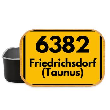 ALTE POSTLEITZAHL 6382 PLZ FRIEDRICHSDORF TAUNUS - Lunch Box - Schwarz - Vorne