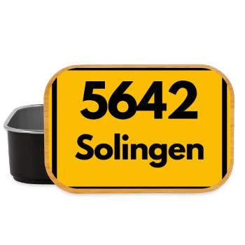 ALTE POSTLEITZAHL 5642 PLZ 42651 SOLINGEN NRW - Lunch Box - Schwarz - Vorne