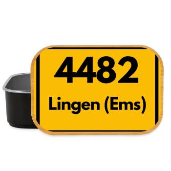 ALTE POSTLEITZAHL 4482 PLZ 49808 LINGEN EMS NIEDER - Lunch Box - Schwarz - Vorne
