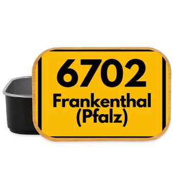 ALTE POSTLEITZAHL 6702 PLZ 67227 FRANKENTHAL PFALZ - Lunch Box - Schwarz - Vorne