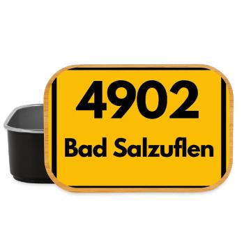 ALTE POSTLEITZAHL 4902 PLZ 32105 BAD SALZUFLEN NRW - Lunch Box - Schwarz - Vorne