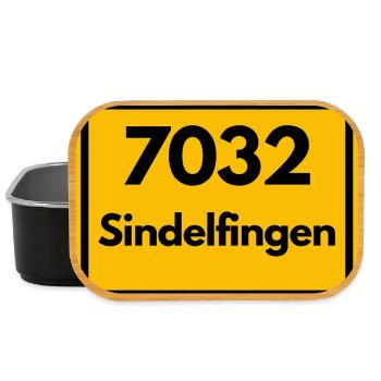 ALTE POSTLEITZAHL 7032 PLZ 71063 SINDELFINGEN BAWÜ - Lunch Box - Schwarz - Vorne