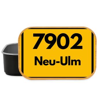 ALTE POSTLEITZAHL 7902 PLZ 89231 NEU ULM BAYERN - Lunch Box - Schwarz - Vorne