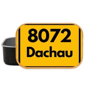 ALTE POSTLEITZAHL 8072 PLZ 85221 DACHAU BAYERN - Lunch Box - Schwarz - Vorne
