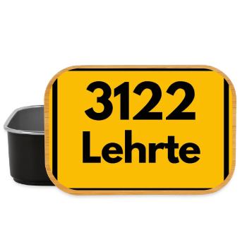 ANCIEN CODE POSTAL 3122 ZIP 31275 LEHRTE NIEDERSACH - Boîte à goûter - noir - Devant
