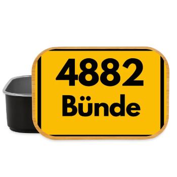 ALTE POSTLEITZAHL 4882 PLZ 32257 BÜNDE NRW OWL - Lunch Box - Schwarz - Vorne