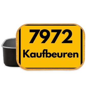 ALTE POSTLEITZAHL 7972 PLZ 87600 KAUFBEUREN BAYERN - Lunch Box - Schwarz - Vorne