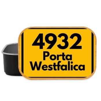 ALTE POSTLEITZAHL 4932 PLZ 32457 PORTA WESTFALICA  - Lunch Box - Schwarz - Vorne