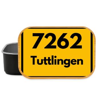 ALTE POSTLEITZAHL 7262 PLZ 78532 TUTTLINGEN BAWÜ - Lunch Box - Schwarz - Vorne