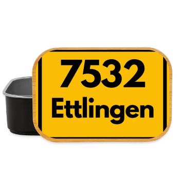 ALTE POSTLEITZAHL 7532 PLZ 76275 ETTLINGEN BAWÜ - Lunch Box - Schwarz - Vorne