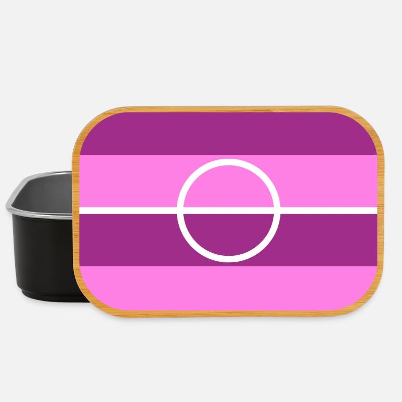 Soccer field pink - Lunch Box - black