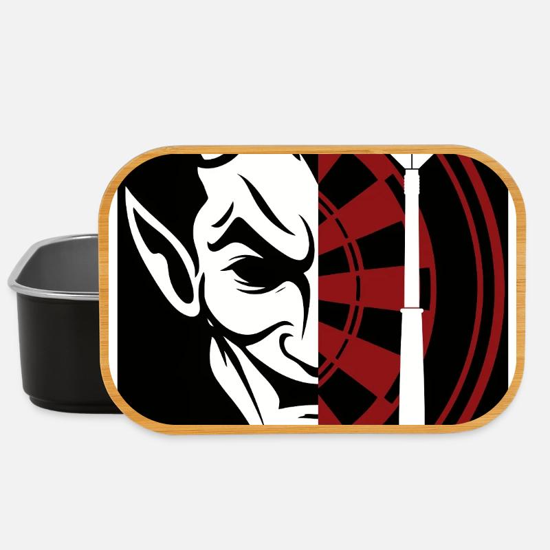 Darts, Bullseye, Dartboard and devil. - Lunch Box - Schwarz