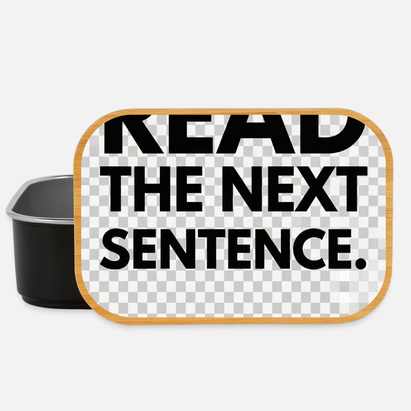 Rebelle Typo: Do Not Read The Next Sentence - Boîte à goûter - noir