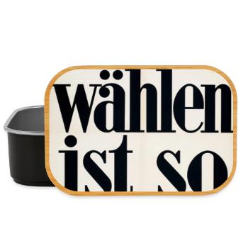 Afd wählen ist so 1933 - Lunch Box - Schwarz - Vorne