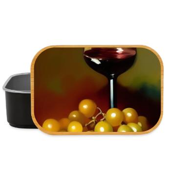 Buveurs de vin - Boîte à goûter - noir - Devant