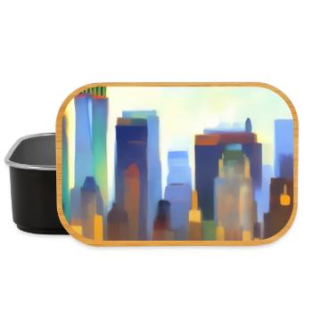 New York City Skyline - Lunch Box - black - Front