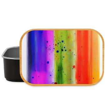 Splashes of paint - Lunch Box - black - Front
