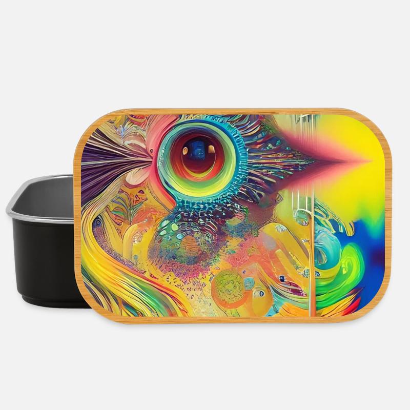 Abstrakte Kunst - Lunch Box - Schwarz