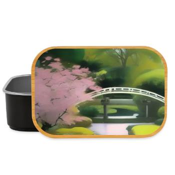 Chinesischer Zen Garten - Lunch Box - Schwarz - Vorne