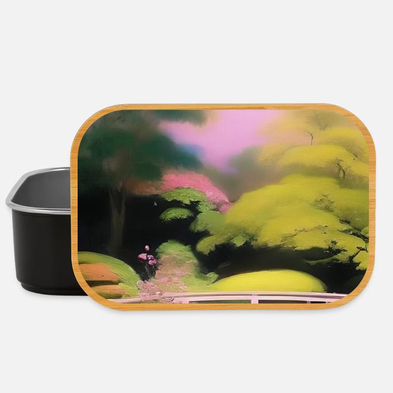 Chinesischer Zen Garten - Lunch Box - Schwarz