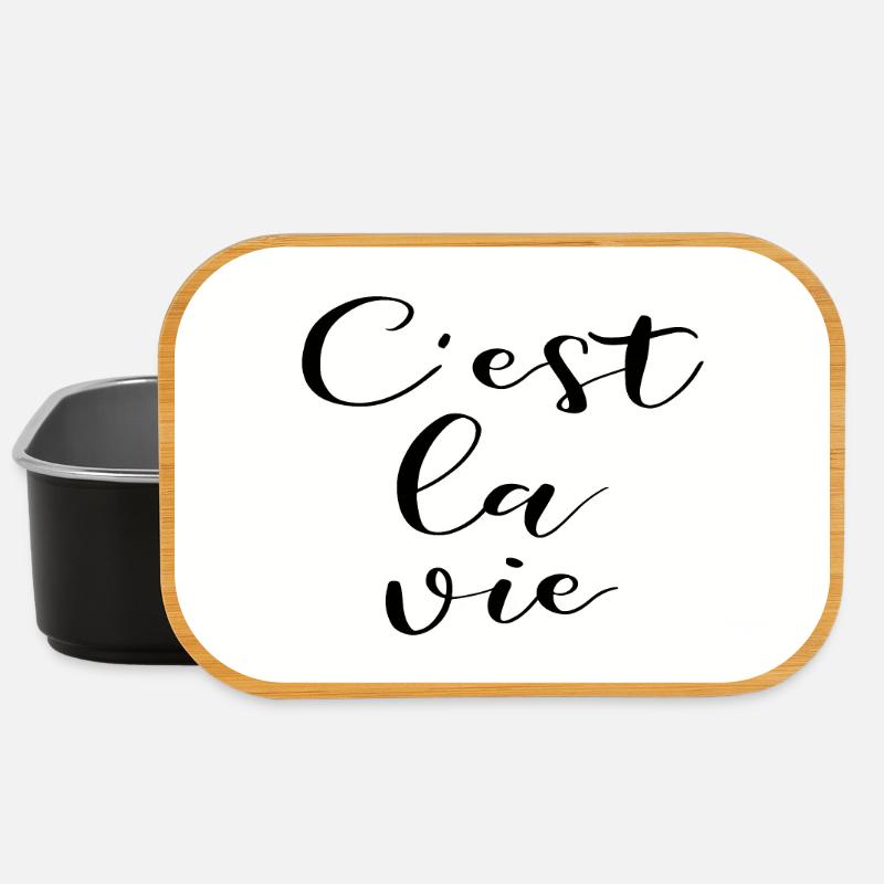 C'est la vie Poster Design - Lunch Box - Schwarz
