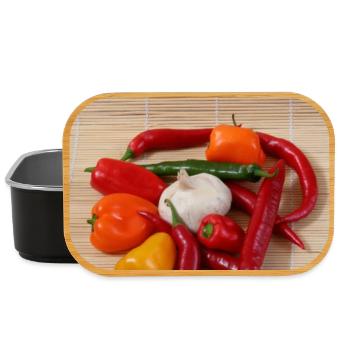 CHILI's Round - Lunch Box - black - Front