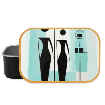 Geometric pendulum figures - Lunch Box - black - Front