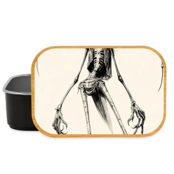 Skeletal aliens with hats – darkly charming - Lunch Box - black - Front