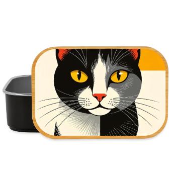 02 Avantgarde Cat R02 - Lunch Box - black - Front