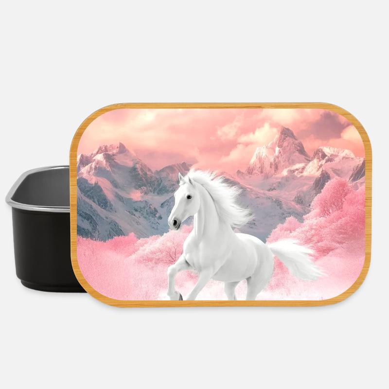 Pferd - Lunch Box - Schwarz