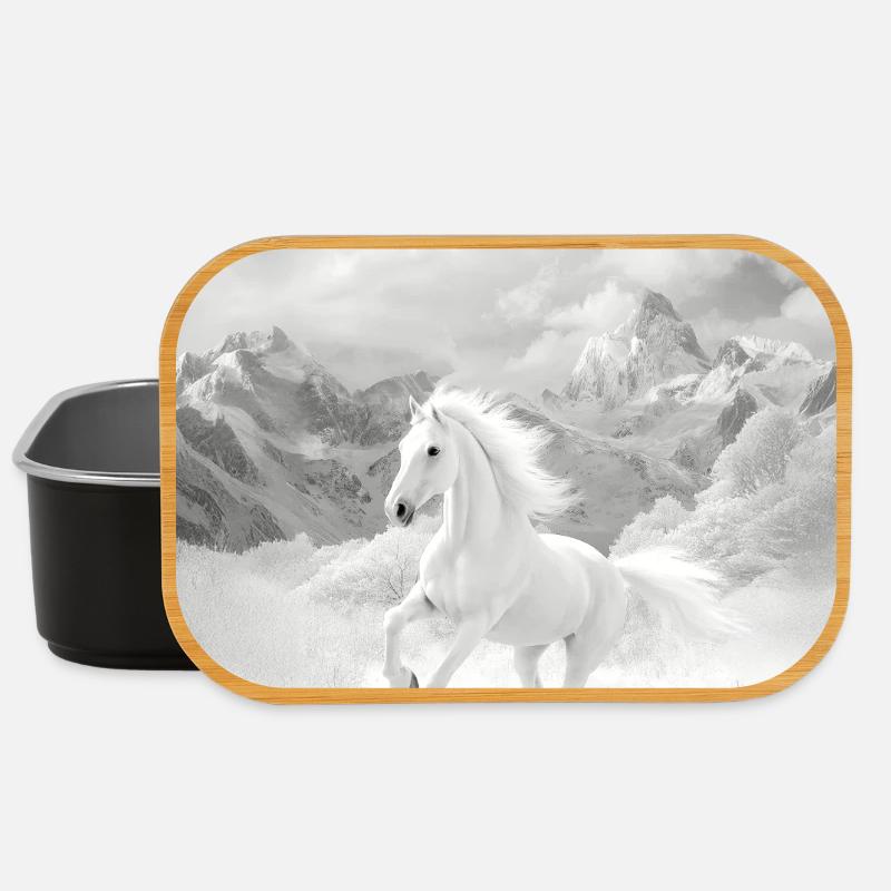Pferd - Lunch Box - Schwarz