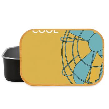 Stay Cool – Modernes Ventilator Poster - Lunch Box - Schwarz - Vorne