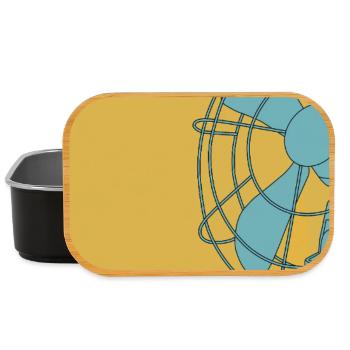 Modern Summer Poster – Rest & Cooling - Lunch Box - black - Front
