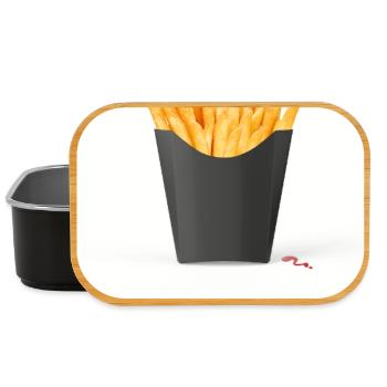 Fries Always A Good Idea - Lunch Box - Schwarz - Vorne