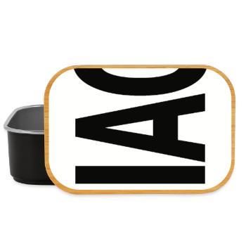 Ciao Typographie Design Minimaliste Vertical - Boîte à goûter - noir - Devant