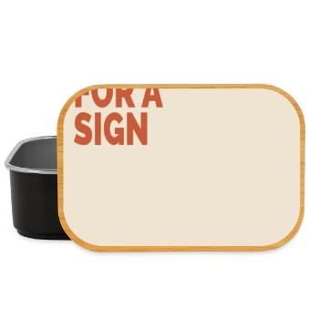 If You're Waiting For A Sign Retro Motivation Post - Lunch Box - black - Front