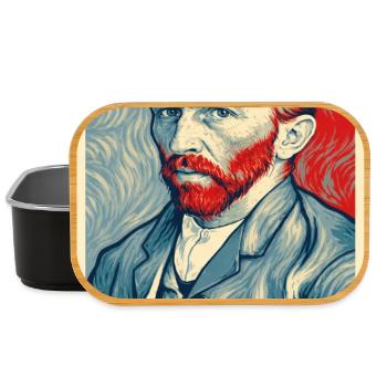 Van Gogh Pop Portrait Dual Tone - Lunch Box - black - Front
