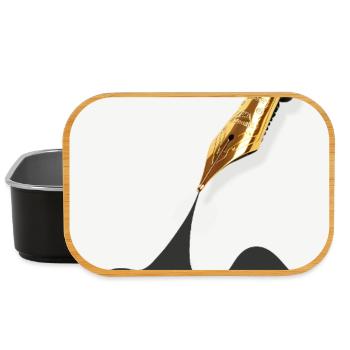 Let it flow Creativity Motivation Writing - Lunch Box - black - Front